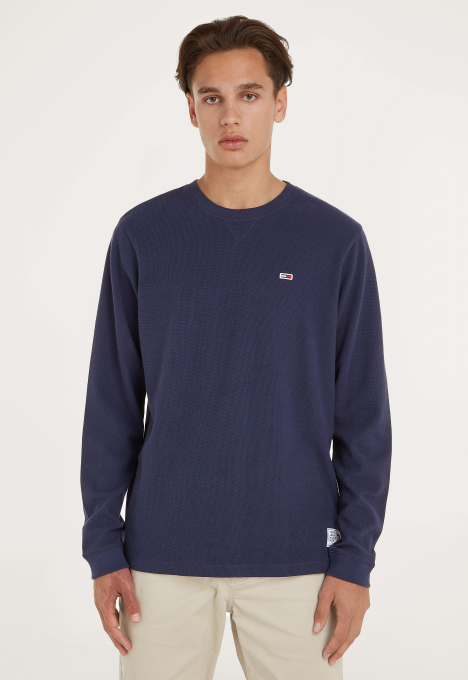 Waffle Snit Crew Sweater