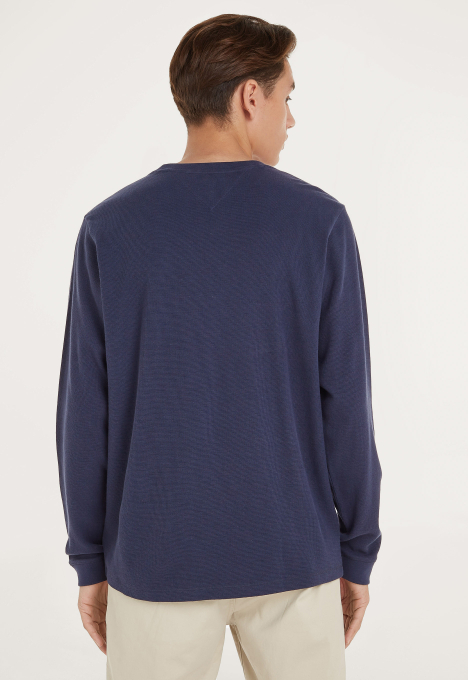 Waffle Snit Crew Sweater