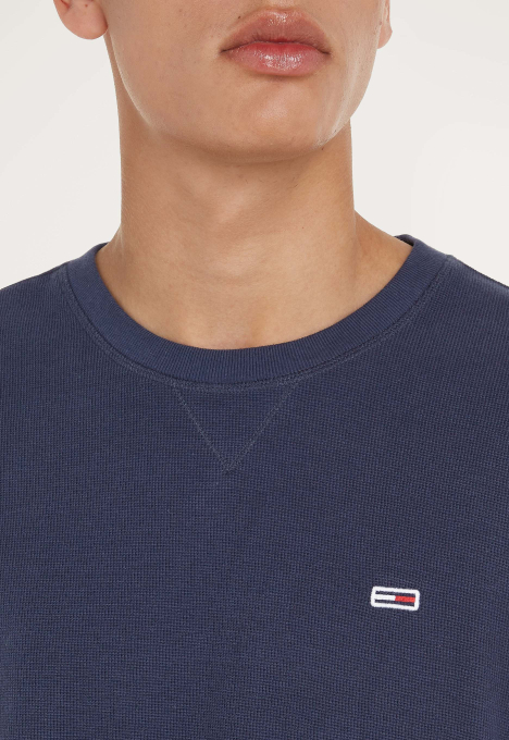 Waffle Snit Crew Sweater