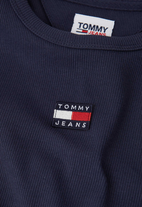 Ribgebreid Tommy Badge T-shirt