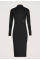 Shiny Rib Jurk