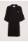 Label Loose Collar Knit Jurk
