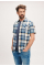 Indigo Check Overhemd 