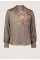 Puffy Fine Leaves Blouse 