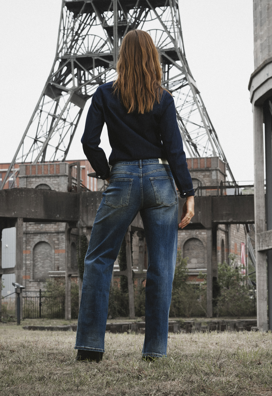Silvercreek Jade Straight Jeans Denim Dark Vintage | Open32.nl