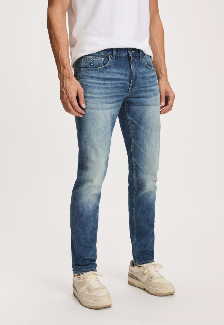 Silvercreek Lewis Jeans Denim Mid Blue | Open32.nl