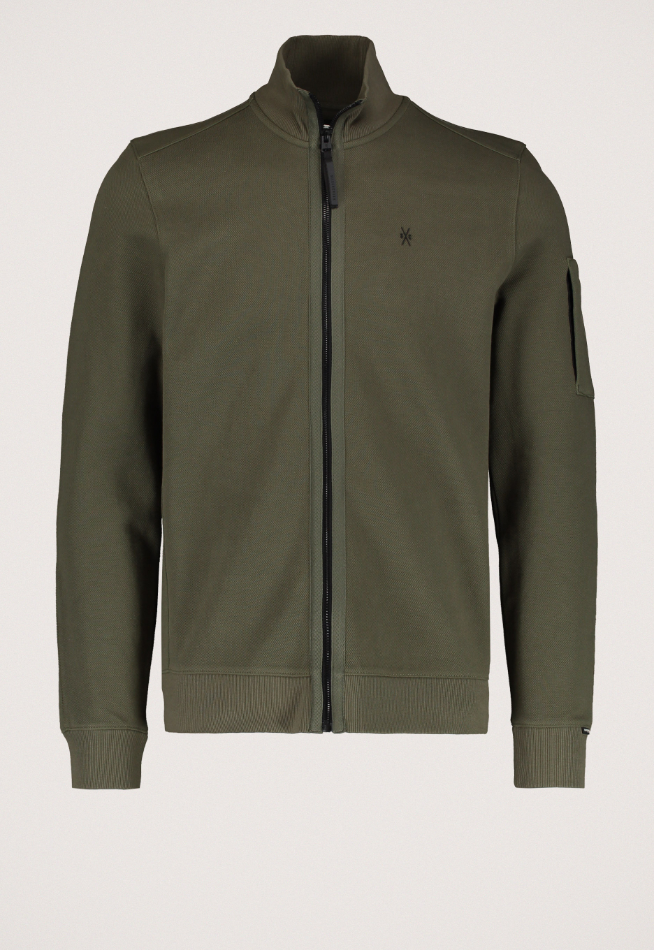 Silvercreek Kodi Zip Sweater Green | Open32.nl