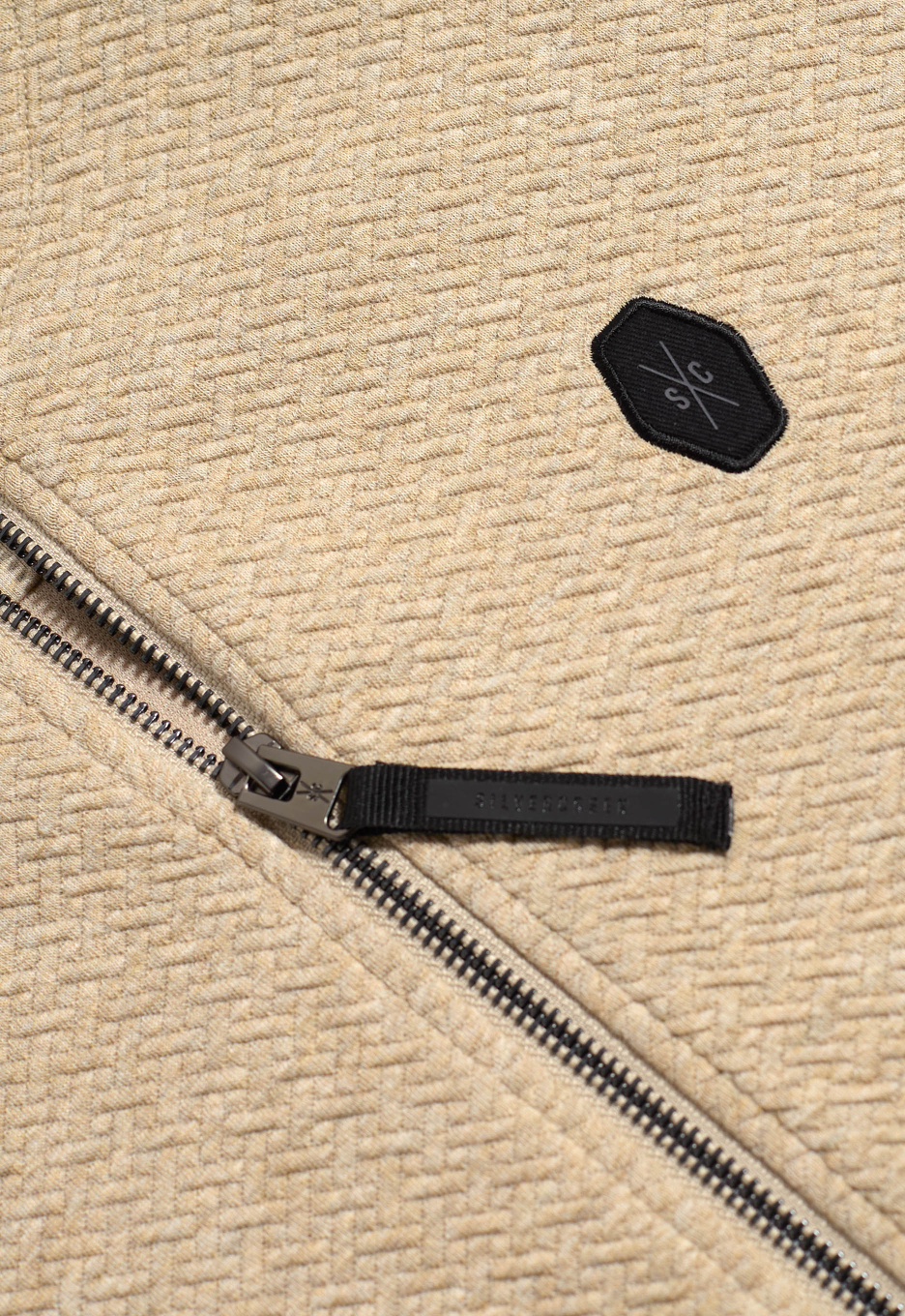 Silvercreek Kubrick Zip Sweater Beige Sand | Open32.nl