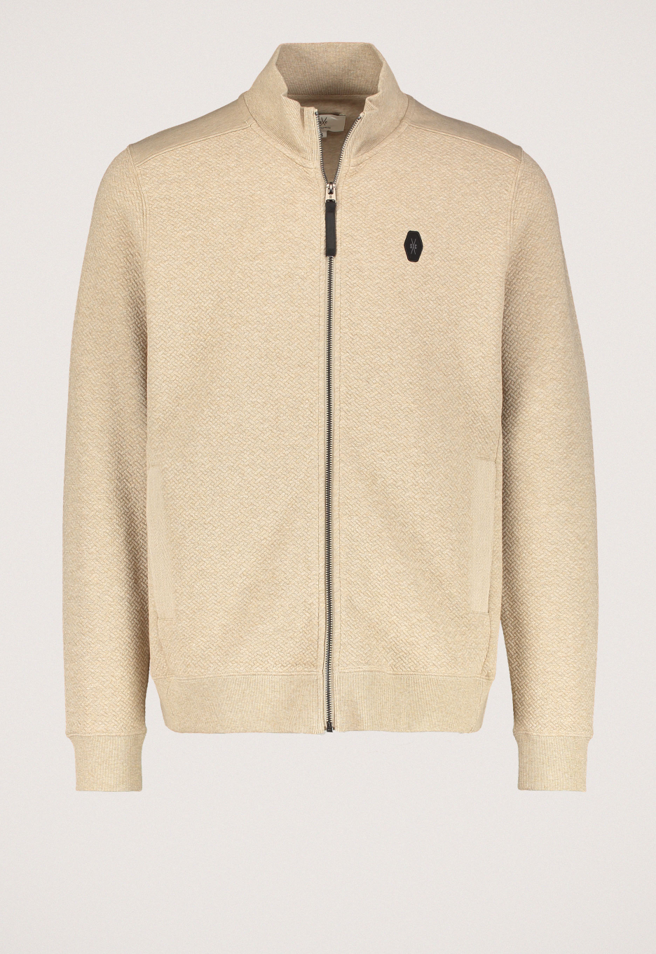 Silvercreek Kubrick Zip Sweater Beige Sand | Open32.nl