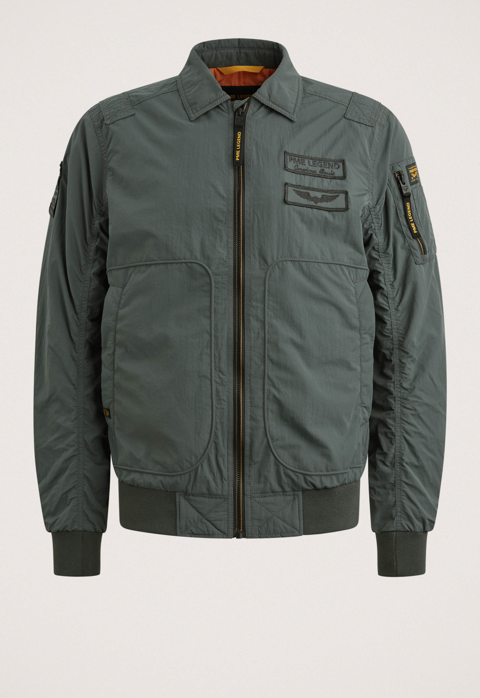 PME Legend Glazer flight jacket Grey Dark | Open32.nl