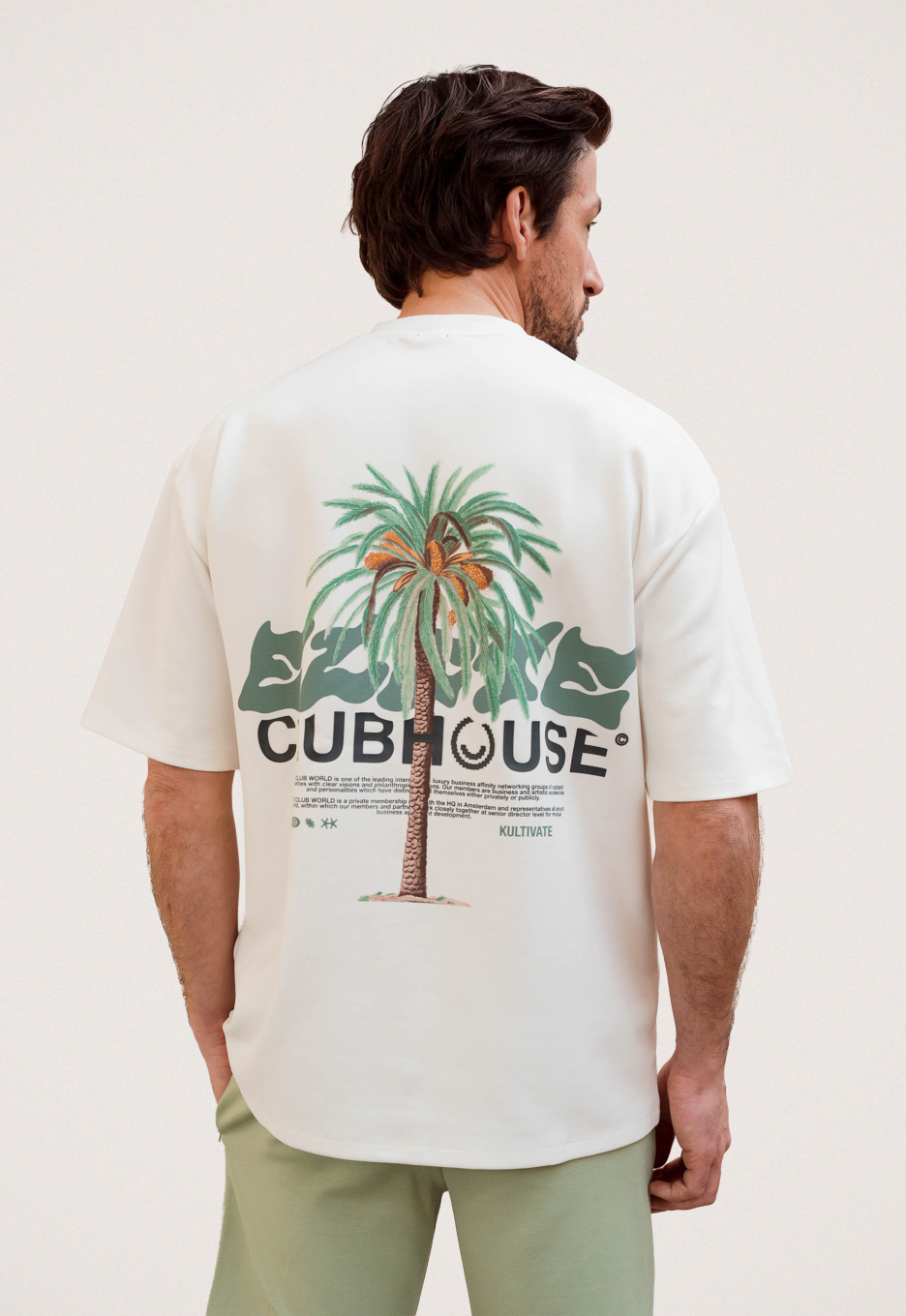 Kultivate Luxury Clubhouse T-shirt White Offwhite | Open32.nl