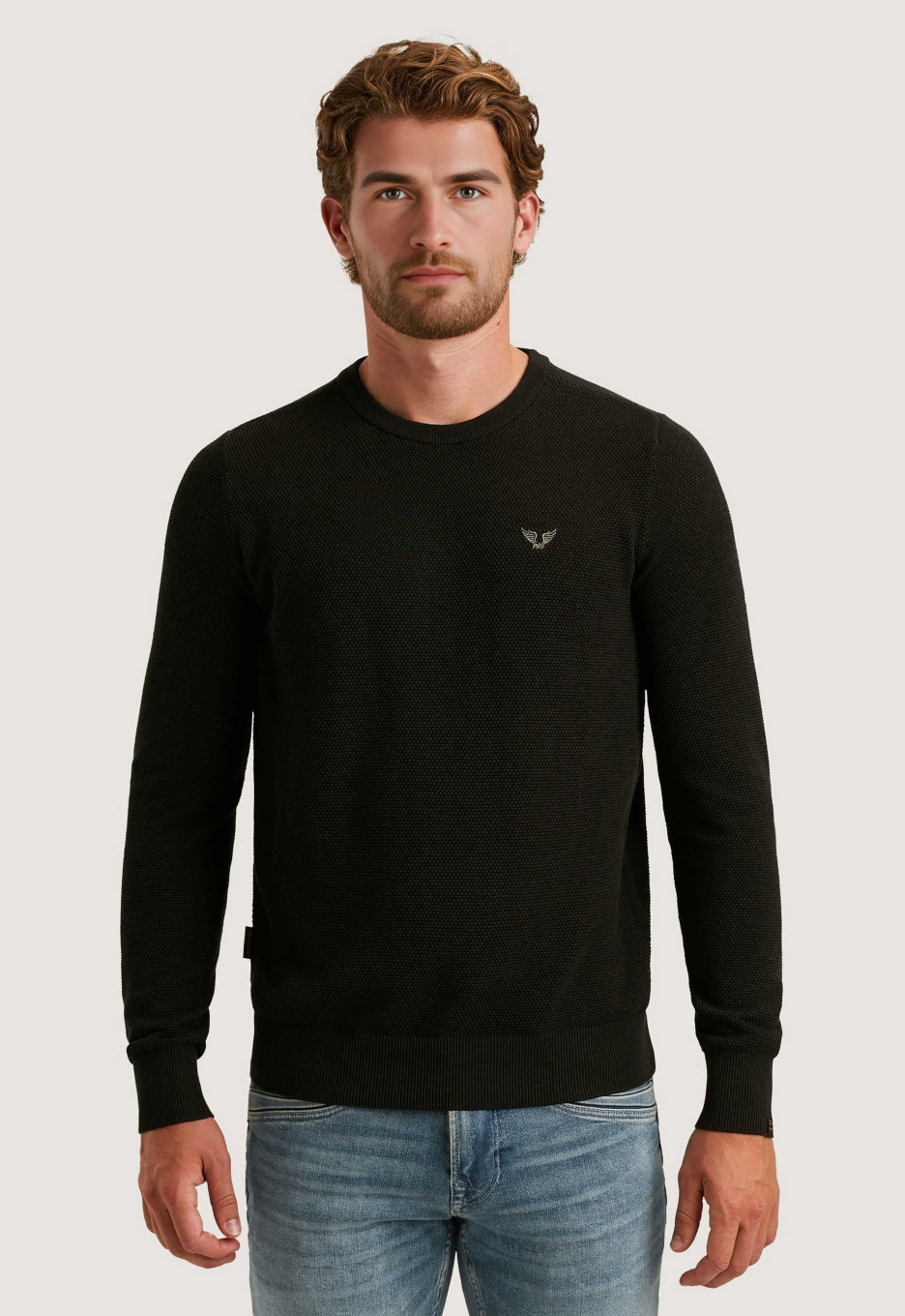 PME Legend Cotton Modal Trui Black | Open32.nl