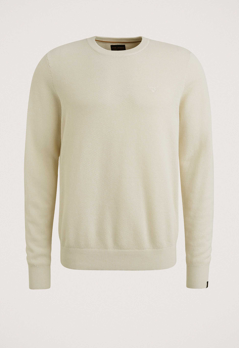 PME Legend Cotton Modal Trui White Offwhite | Open32.nl