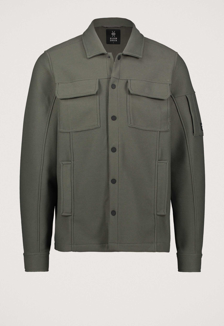 Silvercreek Daky Overshirt Green Grey | Open32.nl