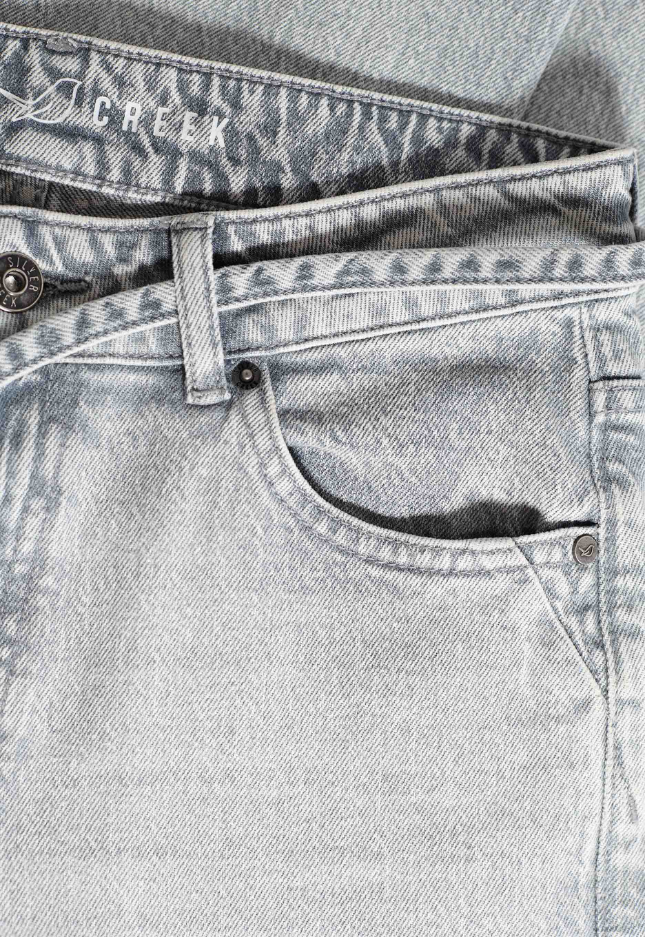 Silvercreek Ruby Wide Leg Jeans Soft Grey | Open32.nl