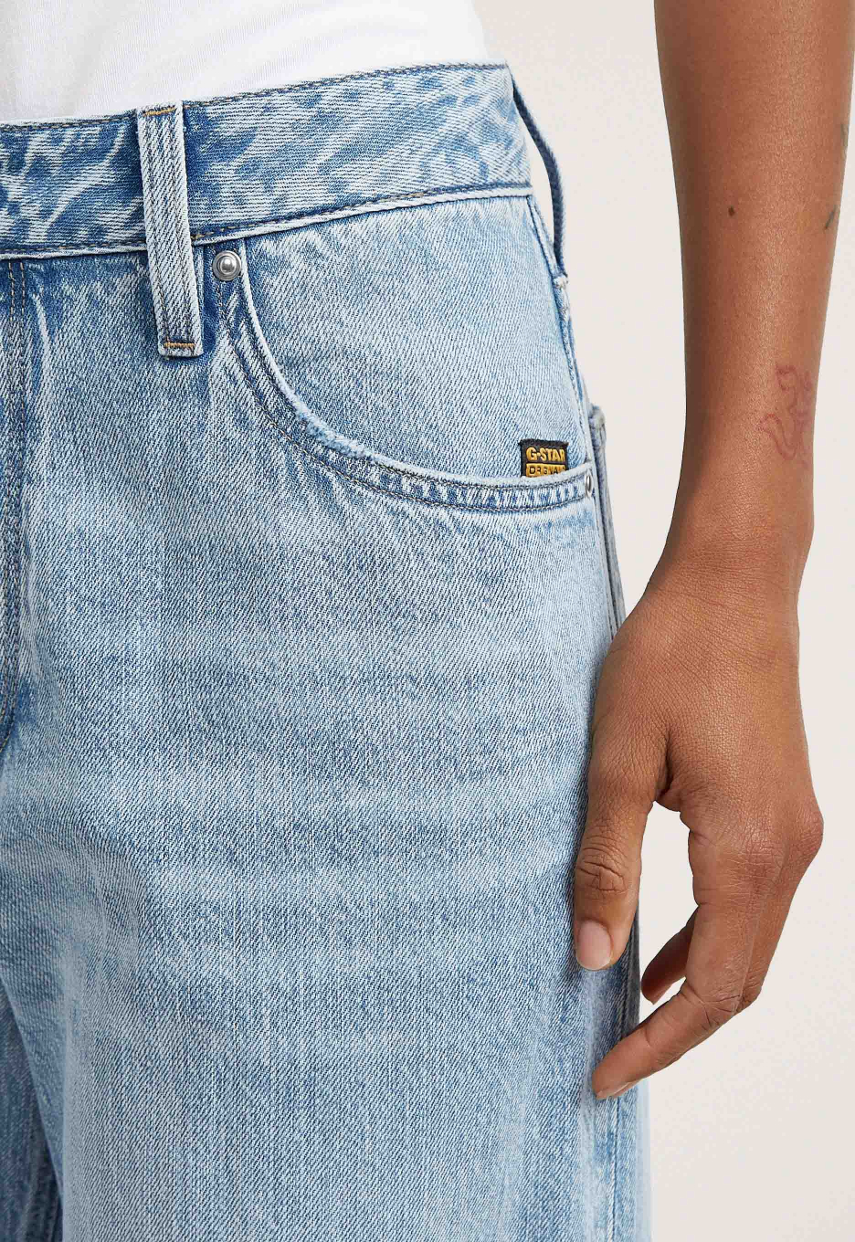 G-Star Roxx Wide Jeans Blue Light | Open32.nl
