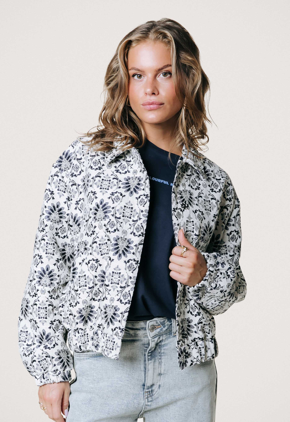 Colourful Rebel Bente Flower Jacquard Jack Multi | Open32.nl
