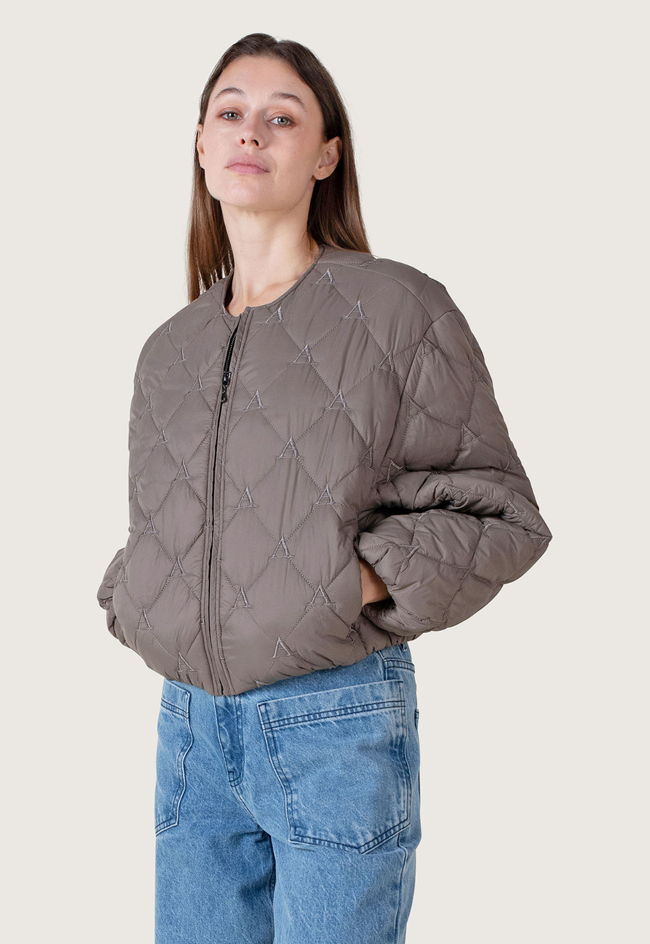 Another-Label Noele Jacket Beige Taupe | Open32.nl