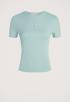 Woven Label Rib T-shirt