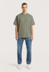 Distressed Zip Pocket T-Shirt