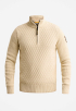 Half Zip Collar Cotton Trui