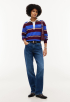 Relaxed Terry Rugbyshirt Met Geborduurd Logo