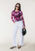 Ninsy Mesh Flare Sleeve Top