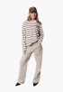 Sport Collar Striped Longsleeve Polo
