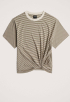 Stripe Relaxed Knot T-Shirt
