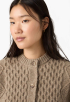 Charlotte Crewneck Cardigan Vest