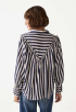 Stripe Satin Blouse 