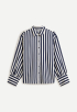 Stripe Satin Blouse 