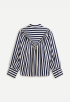 Stripe Satin Blouse 