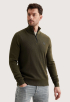 Cotton/Modal Half Zip Trui