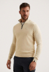 Cotton/Modal Half Zip Trui