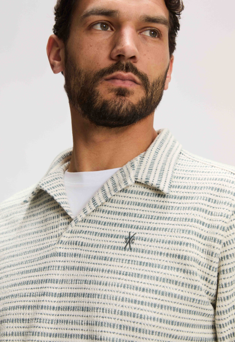 Perlo Striped Polo