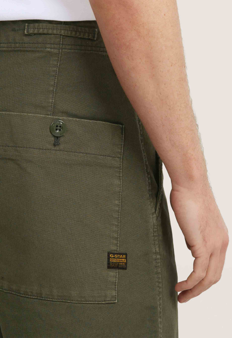 Pleated Tapered Chino