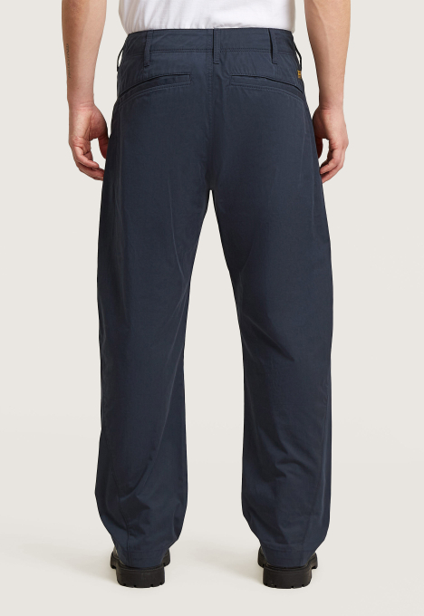 Pleated Loose Tapered Chino