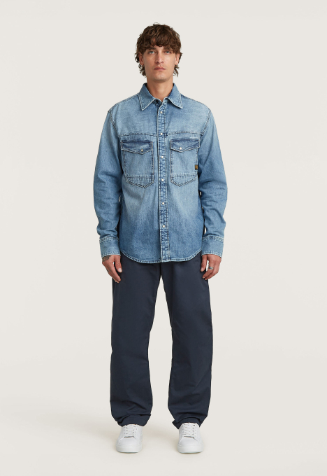 Pleated Loose Tapered Chino