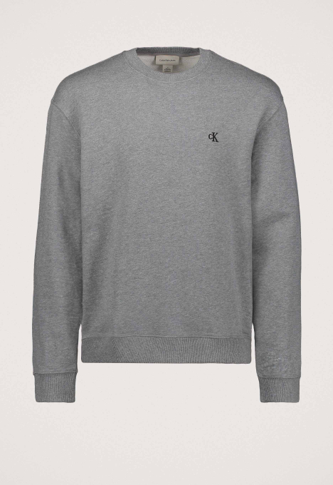 Terry Monogram Crew Sweater