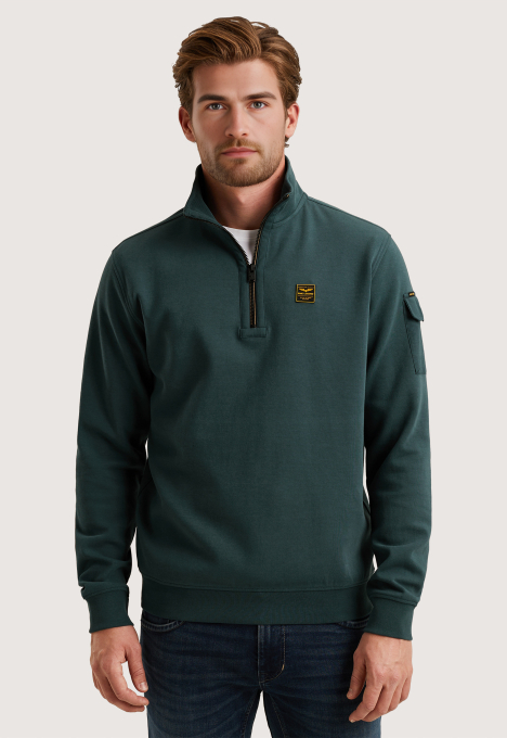 Half Zip Interlock Jersey
