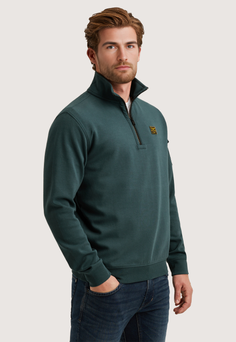 Half Zip Interlock Jersey