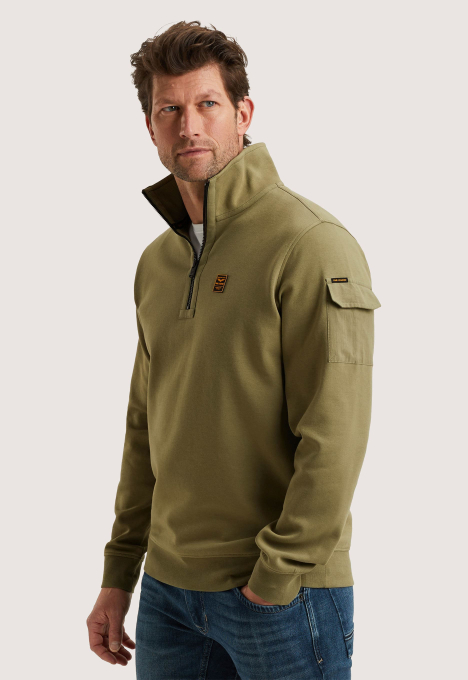 Half Zip Interlock Jersey