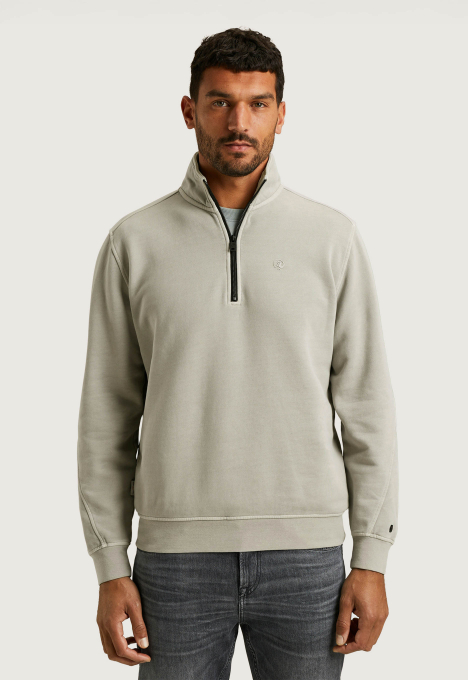 Sweatshirt Met Halve Rits