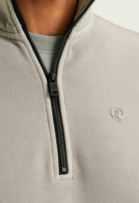 Sweatshirt Met Halve Rits