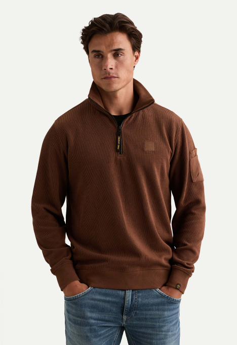 Half Zip Collar Sweater
