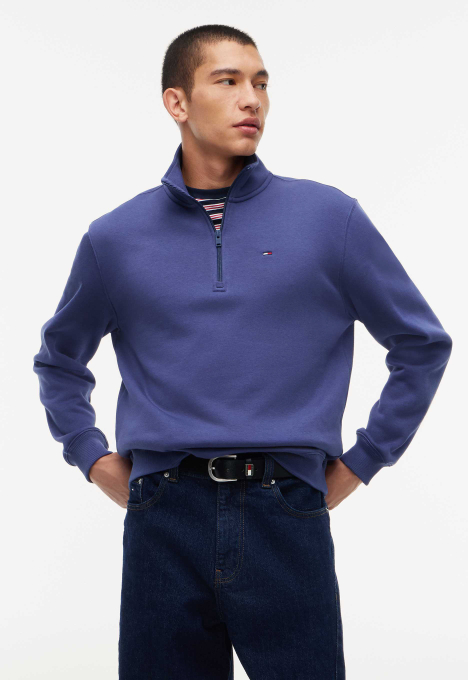 Regular Fleece 1/4 Zip Mock Sweater