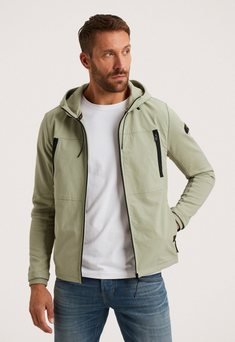 Hybrid Jacket Van Een Materiaalmix