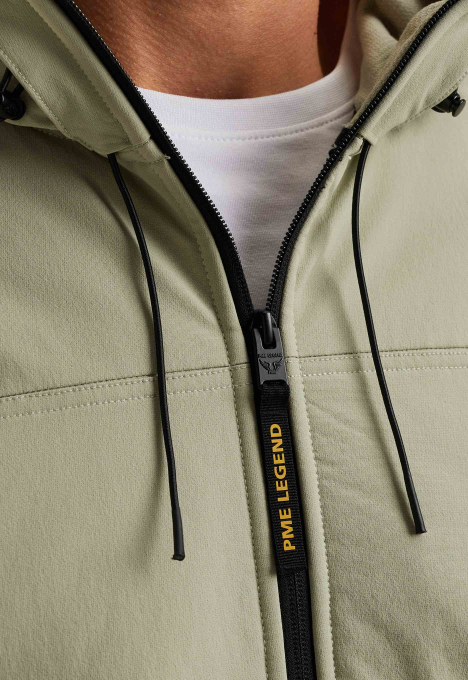 Hybrid Jacket Van Een Materiaalmix