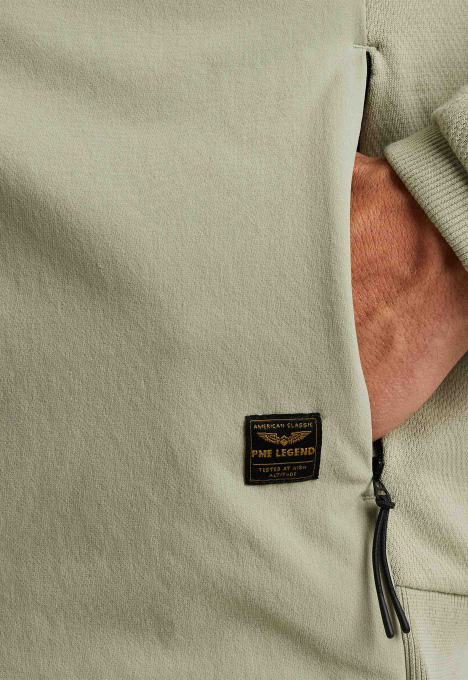 Hybrid Jacket Van Een Materiaalmix